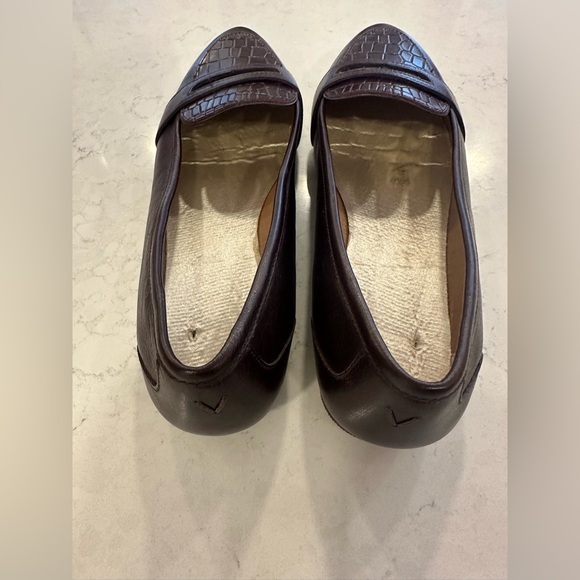 Vionic Womens Savannah Loafer Flat Shoes Leather Slip On - Crocodile - Picture 6 of 8